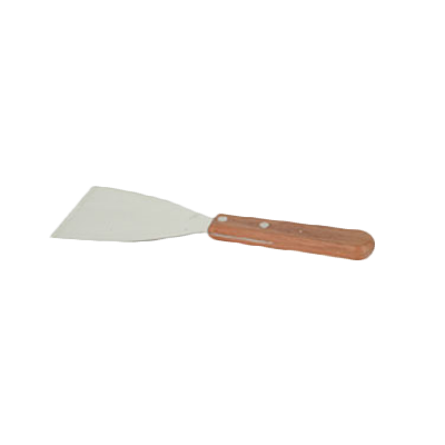 Thunder Group SLTWBS003 Pan Scraper, 3" blade, wood handle, stainless steel