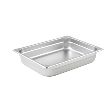 Winco SPJL-202 Half Sized Steam Pan, Stainless