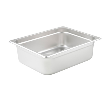 Winco SPJL-204 Half Sized Steam Pan, Stainless