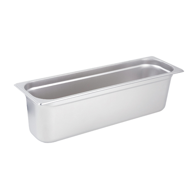 Winco SPJL-6HL Steam Table Pan, 1/2 size long, 6" deep, 25 gauge standard weight, anti-jamming, stainless steel, NSF