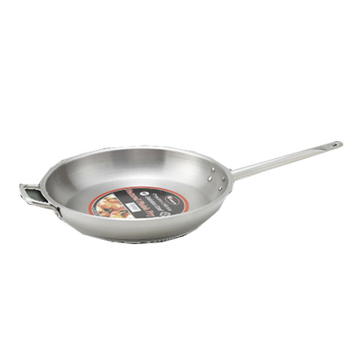 Winco SSFP-12 Stainless Steel Fry Pan – 12″ Dia, NSF