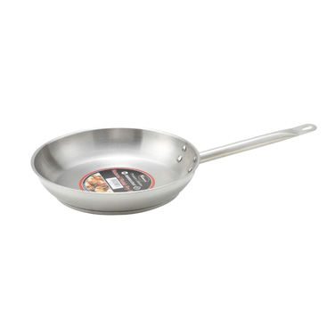 Winco SSFP-8  8" Stainless Steel Frying Pan w/ Solid Metal Handle