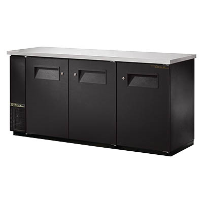 Three-Section Back Bar Cooler with (3) 1/2 Keg Capacity