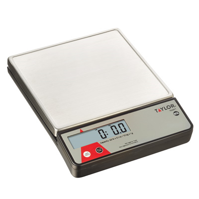 Taylor TE22FT Portion Control Scale, digital, 22 lb x .1 oz./10 kg x 1 g capacity