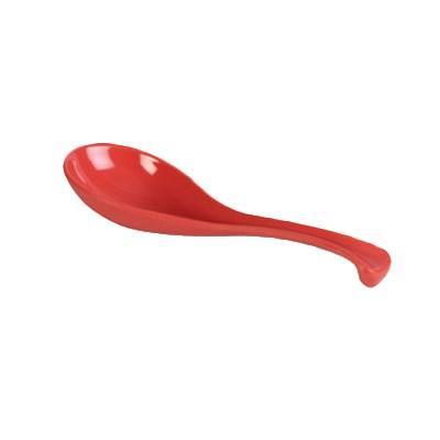 Thunder Group 7000R 1 oz. Orange Melamine Asian Soup Spoon / Appetizer Spoon