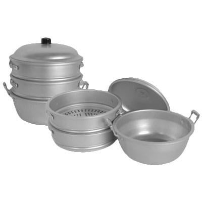 Thunder Group ALST001 Aluminum Steamer Set 11.38"D x 12.5"H