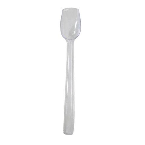 Thunder Group PLBS010CL Polycarbonate Solid Buffet Spoon, 10"L, 3/4 Oz Clear, NSF