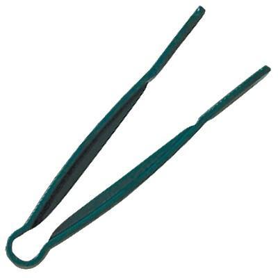 Thunder Group PLFTG006GR 6" Polycarbonate Flat Grip Tongs,  Green, NSF