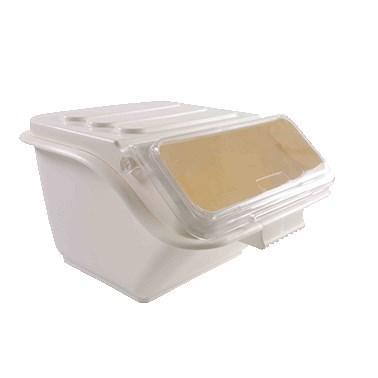 Thunder Group PLIB002S 2 Gallon/40 Cup Shelf Ingredient Bin, 11-3/4" X 14 1/2" X 8 5/8", White