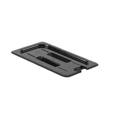 Thunder Group PLPA7140CSBK Quarter Size Slotted Cover For Polycarbonate Food Pan, Black