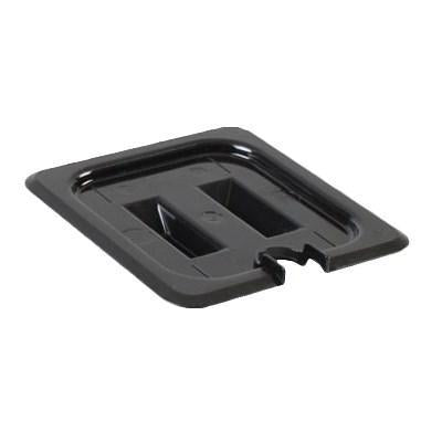 Thunder Group PLPA7160CSBK Sixth Size Slotted Cover For Polycarbonate Food Pan, Black