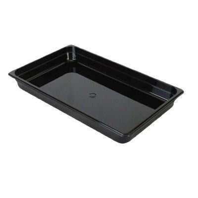 Thunder Group PLPA8002BK Full Size 2-1/2" Deep Polycarbonate Food Pan, Black