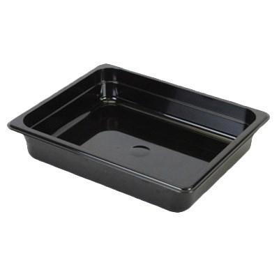 Thunder Group PLPA8122BK Half Size 2-1/2" Deep Polycarbonate Food Pan, Black