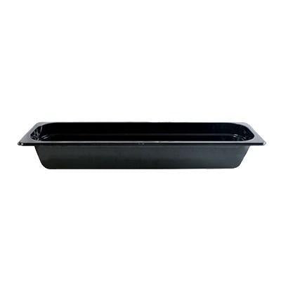 Thunder Group PLPA8122LBK Half Size Long 2-1/2" Deep, Polycarbonate Food Pan, Black