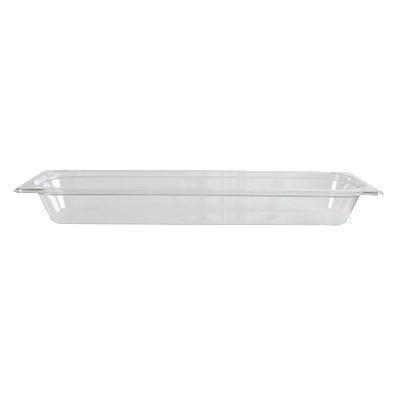 Thunder Group PLPA8122L Half Size Long 2-1/2" Deep, Polycarbonate Food Pan, Clear