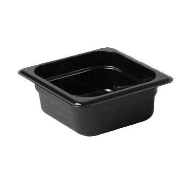 Thunder Group PLPA8162BK Sixth SIZE 2-1/2" Deep Polycarbonate Food Pan,Black