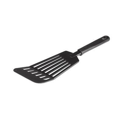 Thunder PLPP002BK 12" Nylon Slotted Heat Resistant Spatula, Black