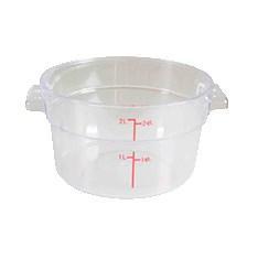 Thunder Group PLRFT302PC 2 Qt Round Food Storage Container, Translucent