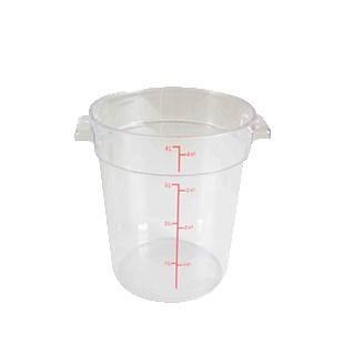Thunder Group PLRFT304PC 4 Qt Round Food Storage Container, Translucent