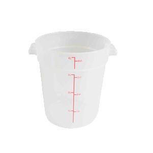 Thunder Group PLRFT304TL 4 Qt Round Food Storage Container, Translucent