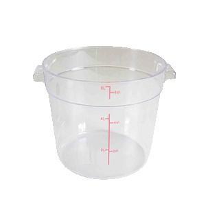 Thunder Group PLRFT306PC 6 Qt Round Food Storage Container, Translucent