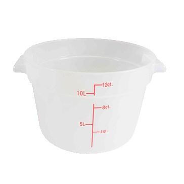 Thunder Group PLRFT312TL 12 Qt Round Food Storage Container, Translucent