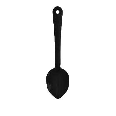 Thunder Group PLSS111BK Serving Spoon, 11", Solid, Dishwasher Safe, Polycarbonate, Black, NSF