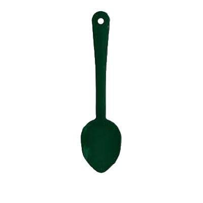 Thunder Group PLSS111GR Serving Spoon, 11", Solid, Dishwasher Safe, Polycarbonate, Green, NSF