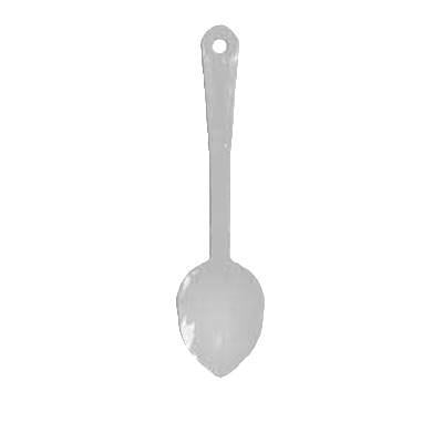 Thunder Group PLSS111WH Serving Spoon, 11", Solid, Dishwasher Safe, Polycarbonate, White, NSF