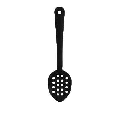 Thunder Group PLSS113BK Serving Spoon, 11", Perforated, Dishwasher Safe, Polycarbonate, Black, NSF