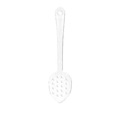 Thunder Group PLSS113CL Serving Spoon, 11", Perforated, Dishwasher Safe, Polycarbonate, Clear, NSF