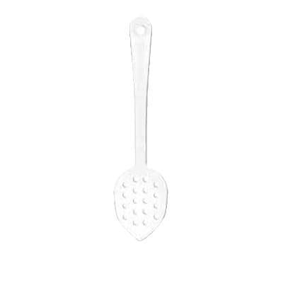 Thunder Group PLSS113CL Serving Spoon, 11", Perforated, Dishwasher Safe, Polycarbonate, Clear, NSF