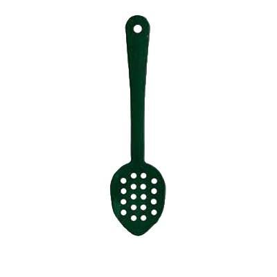 Thunder Group PLSS113GR Serving Spoon, 11", Perforated, Dishwasher Safe, Polycarbonate, Green, NSF