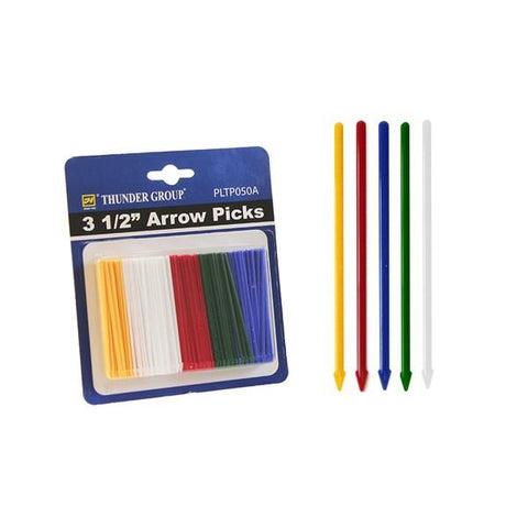 Thunder Group PLTP050A Arrow Picks, 3-1/2", Assorted Color