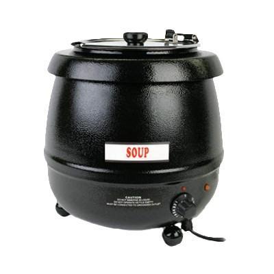 Thunder Group SEJ30000C Stainless Soup Warmer - 10.5 Qt., Black Color