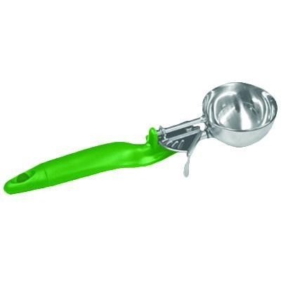 Thunder Group SLDS012L 2-2/3 Oz Lever Disher #12 Ergonomic Handle Green, NSF