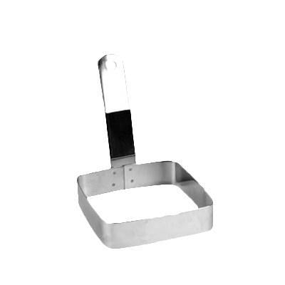 Thunder SLER0401S Egg Ring, 4" X 4", Square, Stainless Steel, Mirror Finish