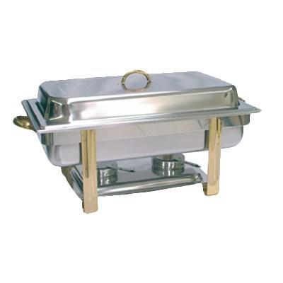 Thunder Group SLRCF0833GH 8 Qt Gold Accented Oblong Chafer