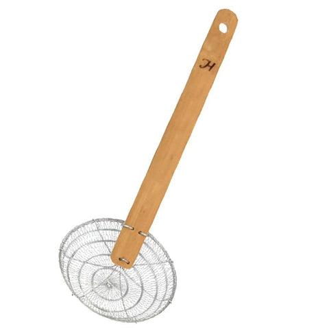 Thunder Group SLSKR104GV Bamboo Handled Skimmer 4"D x 12"L