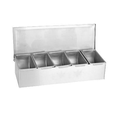 Thunder Group SSCD005 Bar 5-Compartment Condiment Dispenser