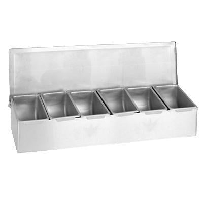 Thunder Group SSCD006 Bar 6-Compartment Condiment Dispenser