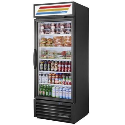 True GDM-26-HST-HC~TSL01 Exhibidor refrigerado de puerta de vidrio de una sección con cinco estantes