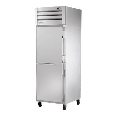 Refrigerador retráctil True STA1R-1S-HC con puerta batiente sólida de acero inoxidable
