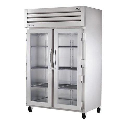 TRUE STR2R-2G-HC SPEC SERIES® Reach-in Two-Section, (2) Glass Swing Door Refrigerator with Hydrocarbon Refrigerant, 115v