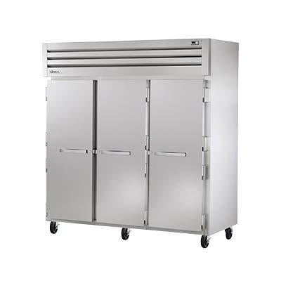 True STR3F-3S Three-Section Reach-in Freezer with (3) Stainless Steel Doors