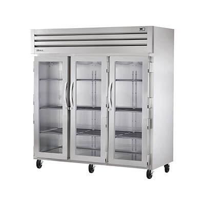 Three-Section Reach In Refrigerator with (3) Stainless Steel Doors Thr ...
