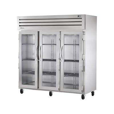 Three-Section Reach In Refrigerator with (3) Stainless Steel Doors Three-Section Reach In Refrigerator with (3) Glass Doors