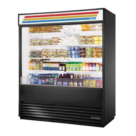 72" Vertical Open Display Case Merchandiser, 208-230v