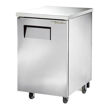 Enfriador de barra trasera de 24" y 1 puerta sólida, acero inoxidable, 115 V