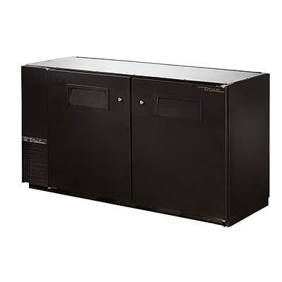 Refrigerador con barra trasera negra de dos secciones con (2) puertas batientes